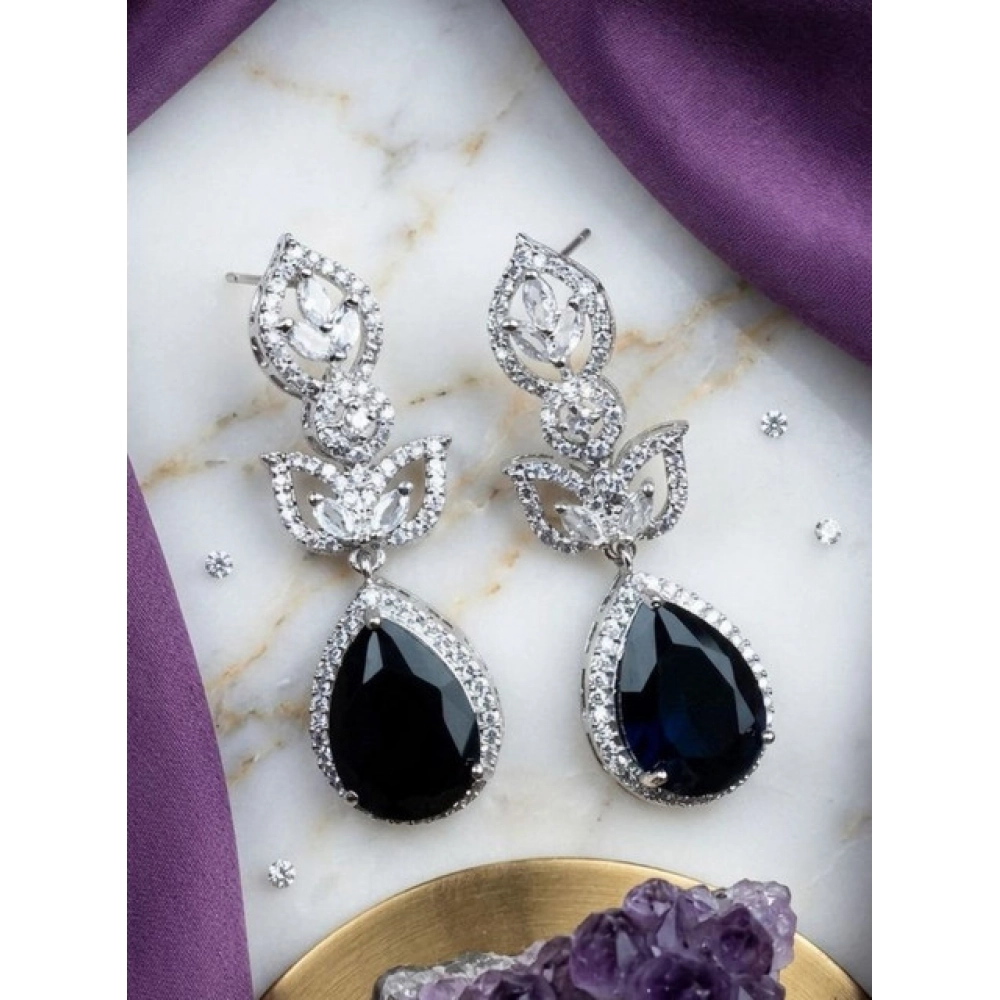 PID-66269-Women-s-Brass-Silver-Plated-Drop-Earrings-Blue-1-1000x1000-1.webp Women's Brass Silver Plated Drop Earrings (Blue) - Image 1