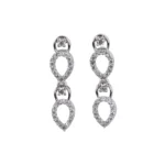 Women's Brass Silver Plated Necklace set (Silver) - Image 2