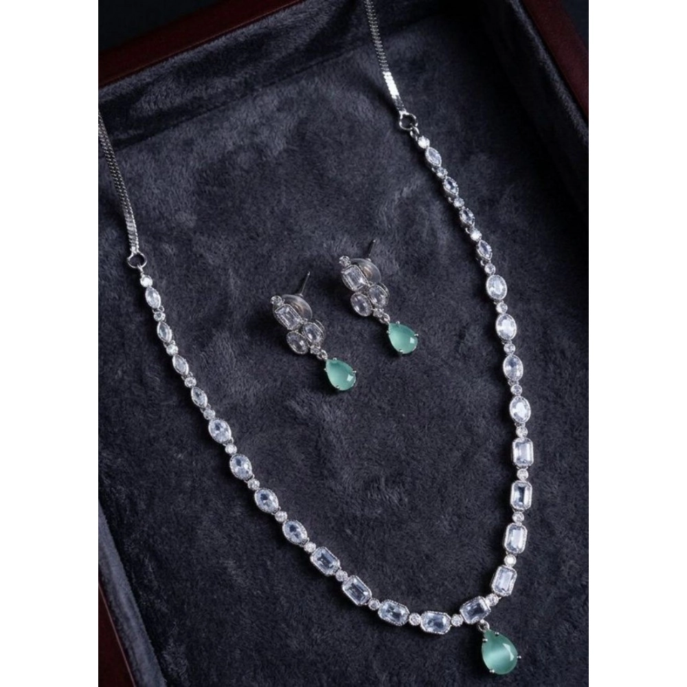 PID-66304-Women-s-Brass-Silver-Plated-Necklace-set-Turquoise-1-1000x1000-1.webp Women's Brass Silver Plated Necklace set (Turquoise) - Image 1