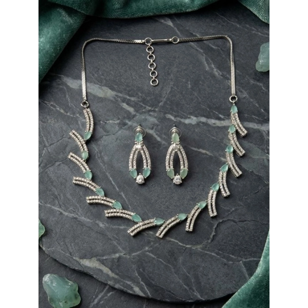 PID-66308-Women-s-Brass-Silver-Plated-Necklace-set-Turquoise-1-1000x1000-1.webp Women's Brass Silver Plated Necklace set (Turquoise) - Image 1