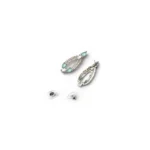 Women's Brass Silver Plated Necklace set (Turquoise) - Image 4