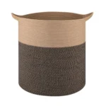 Cotton 12x14 Inch - Mix Storage Basket For Clothes With Out Lid (Dark-Brown) - Image 4