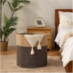 Cotton 12x14 Inch - Mix Storage Basket For Clothes With Out Lid (Dark-Brown) - Image 2