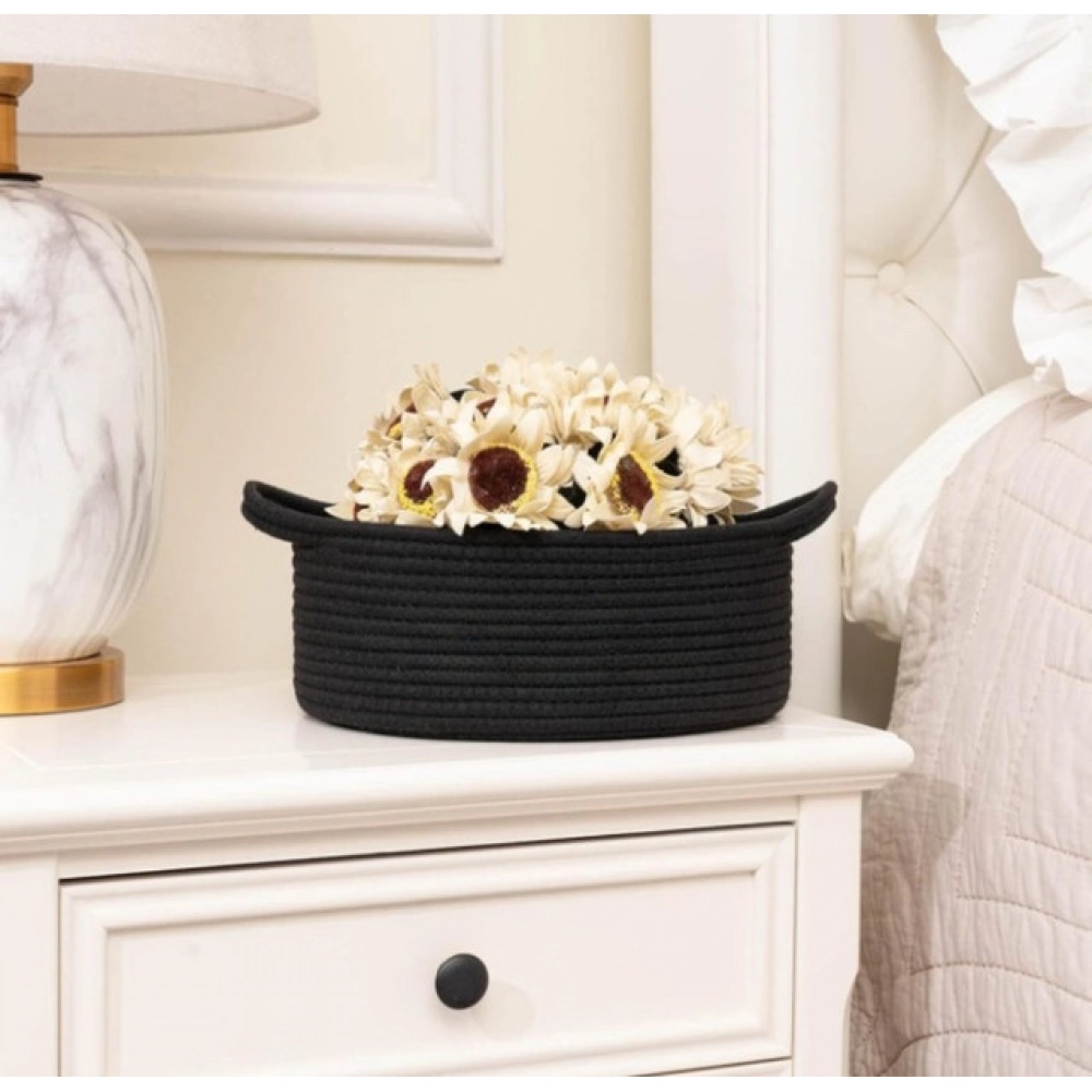 PID-66367-Cotton-Pack-Of-1-8x3-Inch-Round-Bedside-Organizer-With-Out-Lid-Black-4-1000x1000-1.webp Cotton 8x3 Inch Round Bedside Organizer With Out Lid (Black) - Image 1