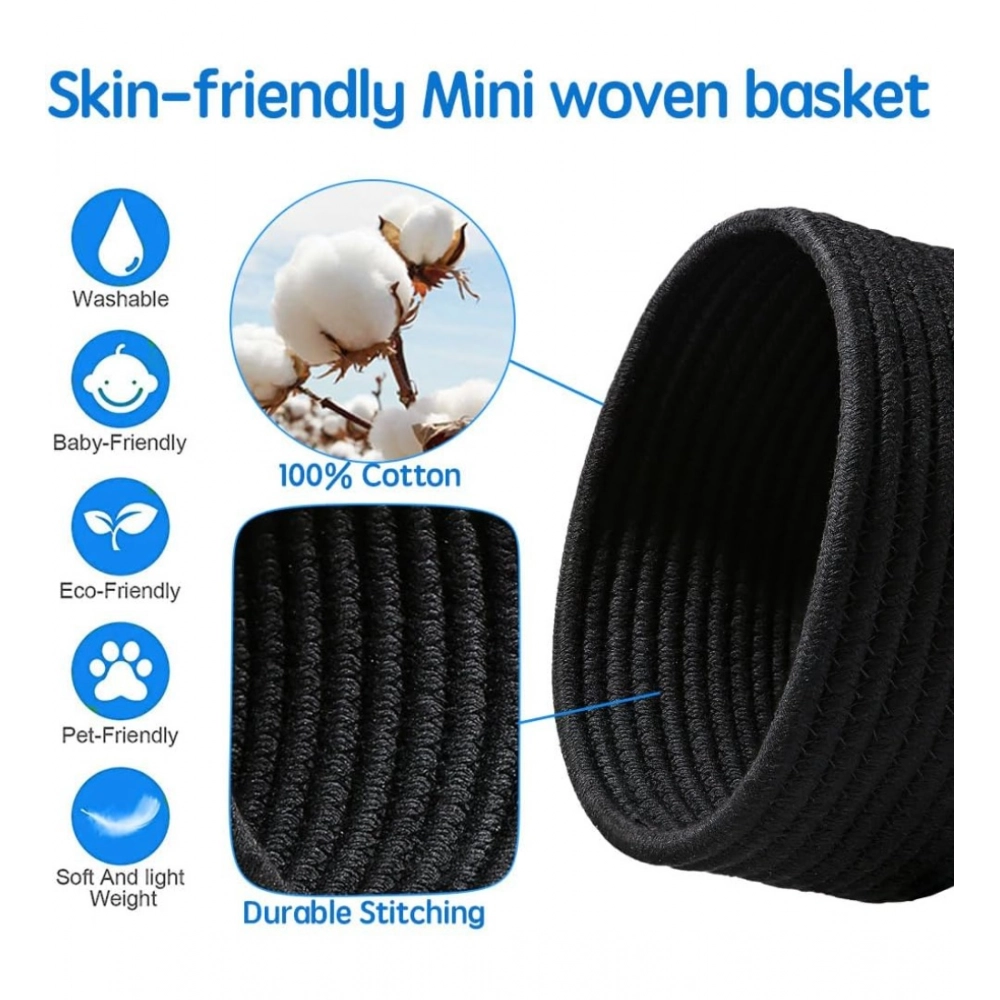 PID-66369-Cotton-Pack-Of-1-8x3-Inch-Round-3-Set-Bedside-Organizer-With-Out-Lid-Black-4-1000x1000-1.webp Cotton 8x3 Inch Round 3 Set Bedside Organizer With Out Lid (Black) - Image 1