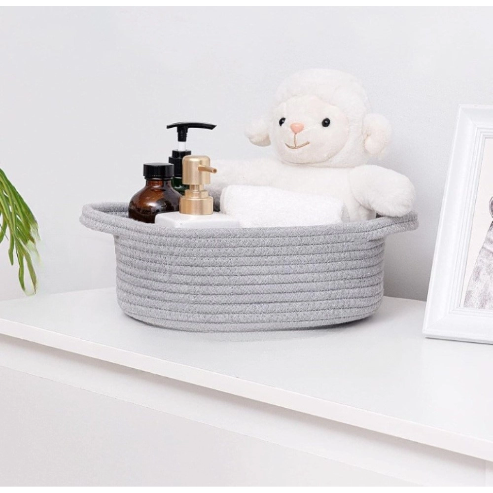 PID-66372-Cotton-Pack-Of-1-8x3-Inch-Round-Bedside-Organizer-With-Out-Lid-Gray-2-1000x1000-1.webp Cotton 8x3 Inch Round Bedside Organizer With Out Lid (Gray) - Image 1