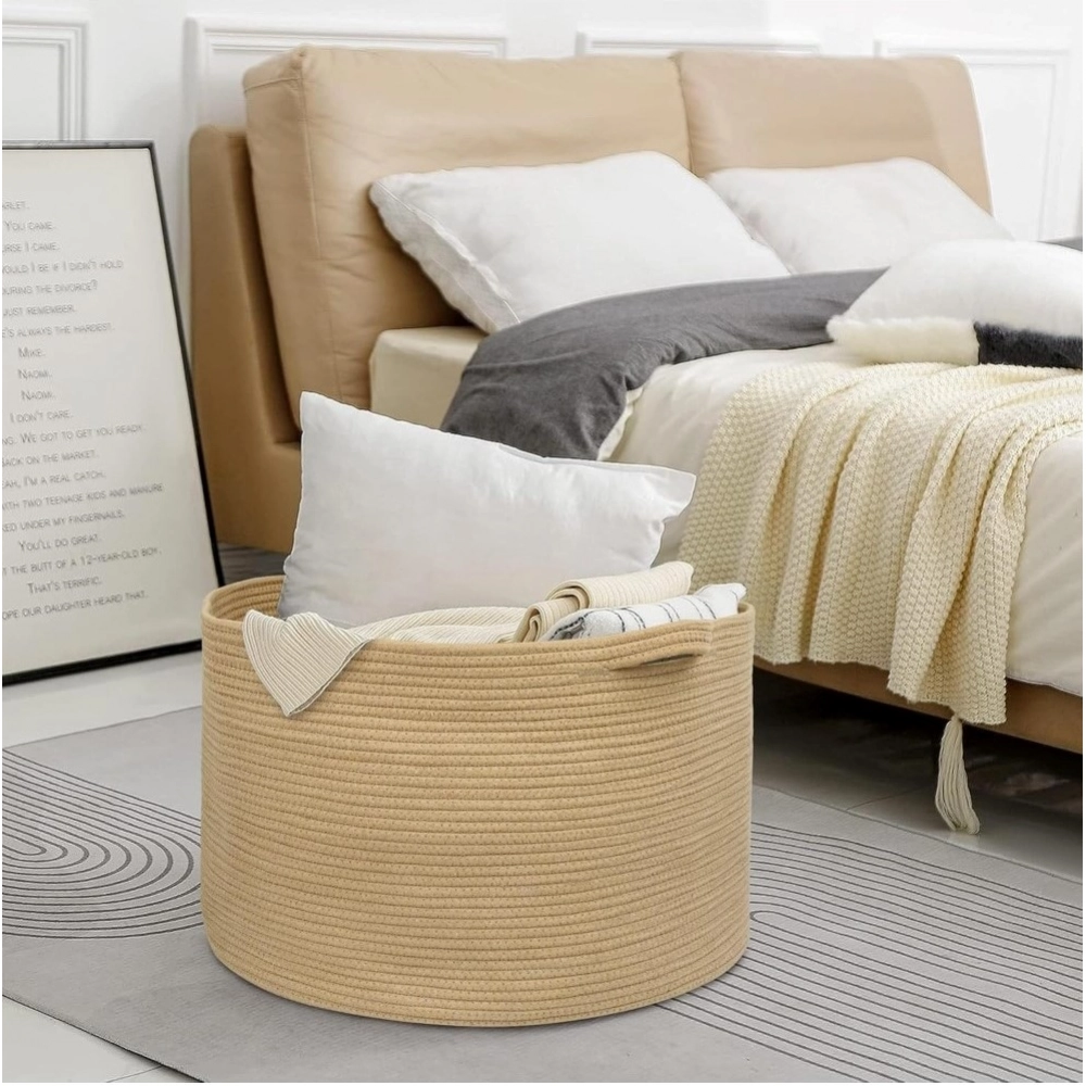 PID-66388-Cotton-Pack-Of-1-14x12-Inch-Storage-Basket-For-Clothes-With-Out-Lid-Beige-4-1000x1000-1.webp Cotton Pack Of_1 14x12 Inch Storage Basket For Clothes With Out Lid (Beige) - Image 1