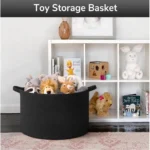 Cotton Basket 14x12 Inch Storage Basket For Clothes With Out Lid (Black) - Image 4