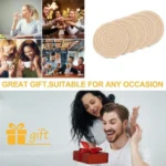 Cotton Rope Drink Coasters 6 Pcs Set (Cream) - Image 2