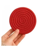 Cotton Rope Drink Coasters 6 Pcs Set (Red) - Image 2