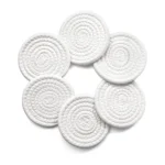 Cotton Rope Drink Coasters 6 Pcs Set (White) - Image 4