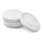 Cotton Rope Drink Coasters 6 Pcs Set (White) - Image 2