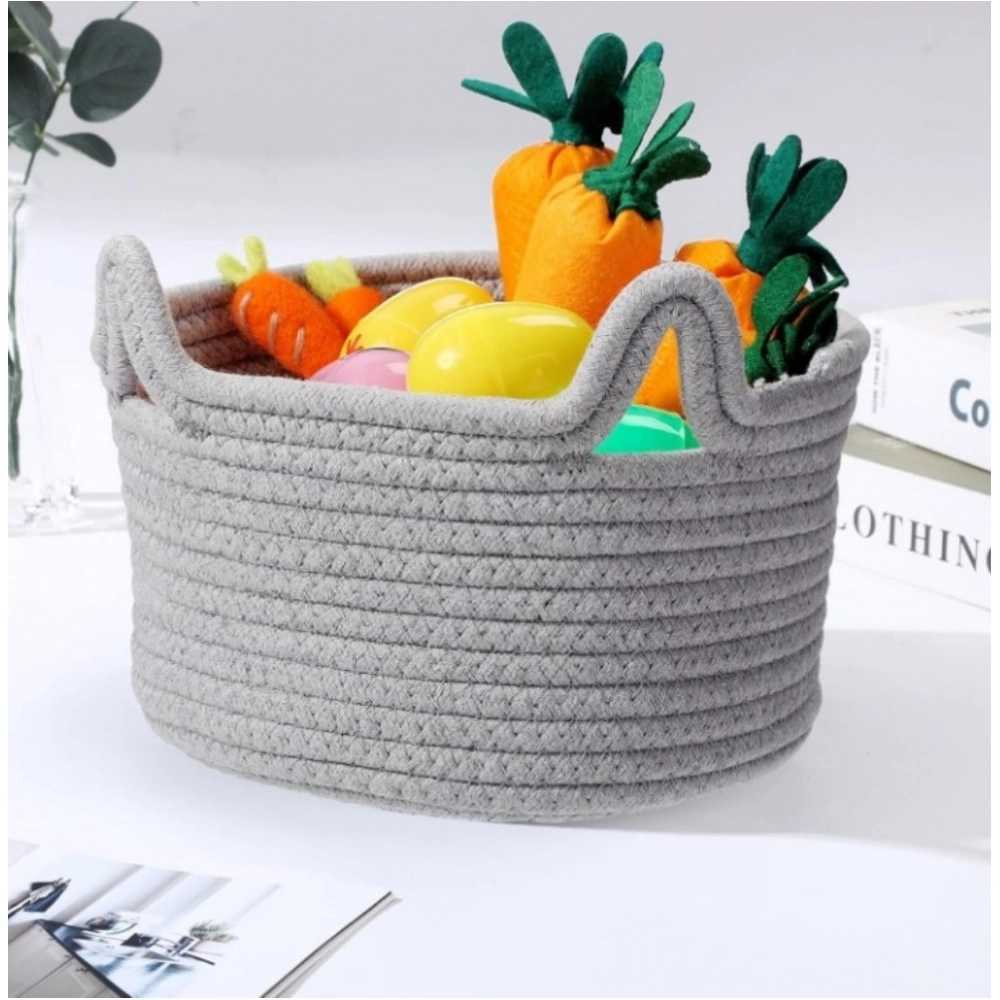 PID-66429-Cotton-Pack-Of-1-Cat-Basket-8x4-Inch-Storage-Basket-For-Clothes-Grey-3-1000x1000-1.webp Cotton Pack Of_1 Cat Basket 8x4 Inch Storage Basket For Clothes (Grey) - Image 1