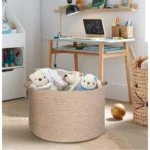 Cotton Pack Of_1 14x12 Inch Storage Basket For Clothes With Out Lid (Kidi) - Image 3