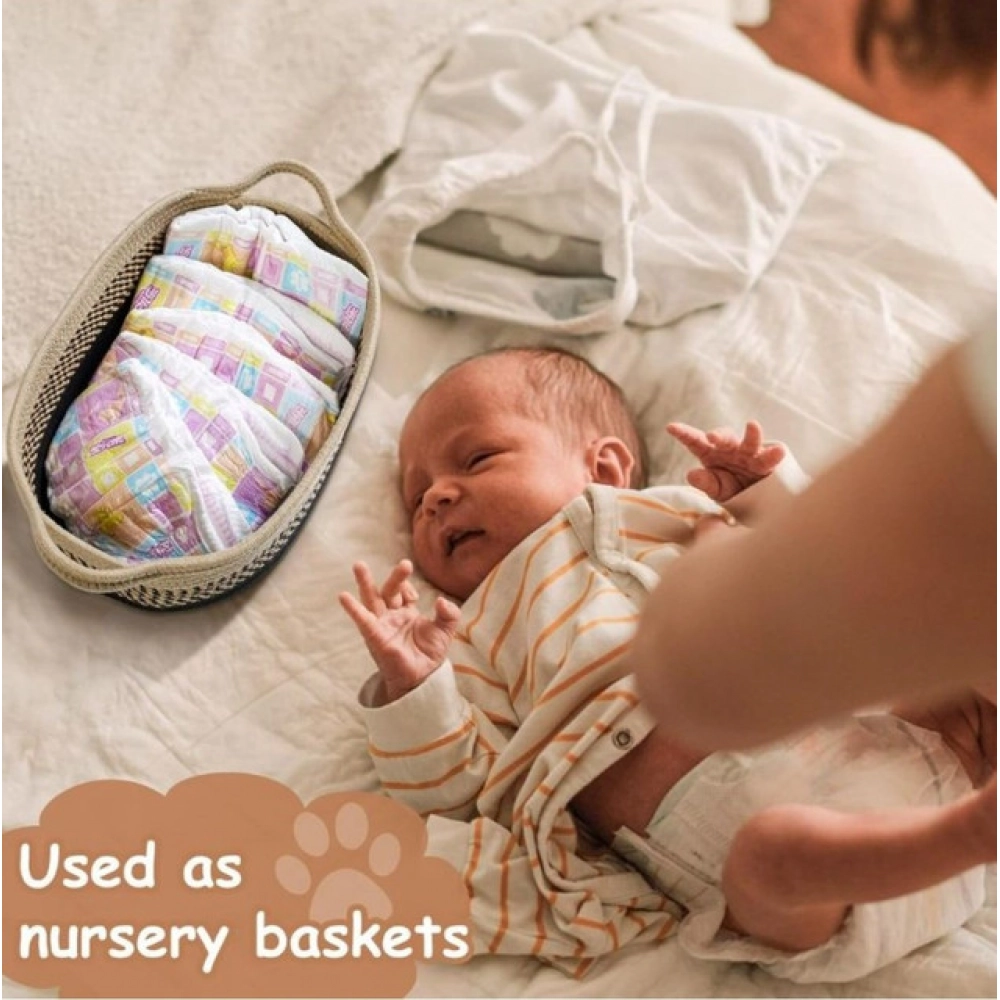 PID-66444-Cotton-Pack-Of-1-Baby-Basket-15x6-Inch-Storage-Basket-For-Clothes-Brown-3-1000x1000-1.webp Cotton Pack Of_1 Baby Basket 15x6 Inch Storage Basket For Clothes (Brown) - Image 1