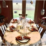 Cotton Dining Table Round Placemat Mats Set of 4 (Beige) - Image 3