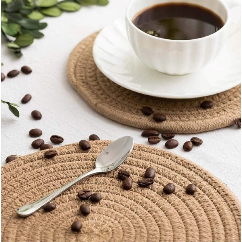 PID-66458-Cotton-Pack-Of-1-Dining-Table-Round-Placemat-Mats-Set-of-4-Beige-4-1000x1000-1.webp Cotton Dining Table Round Placemat Mats Set of 4 (Beige) - Image 1