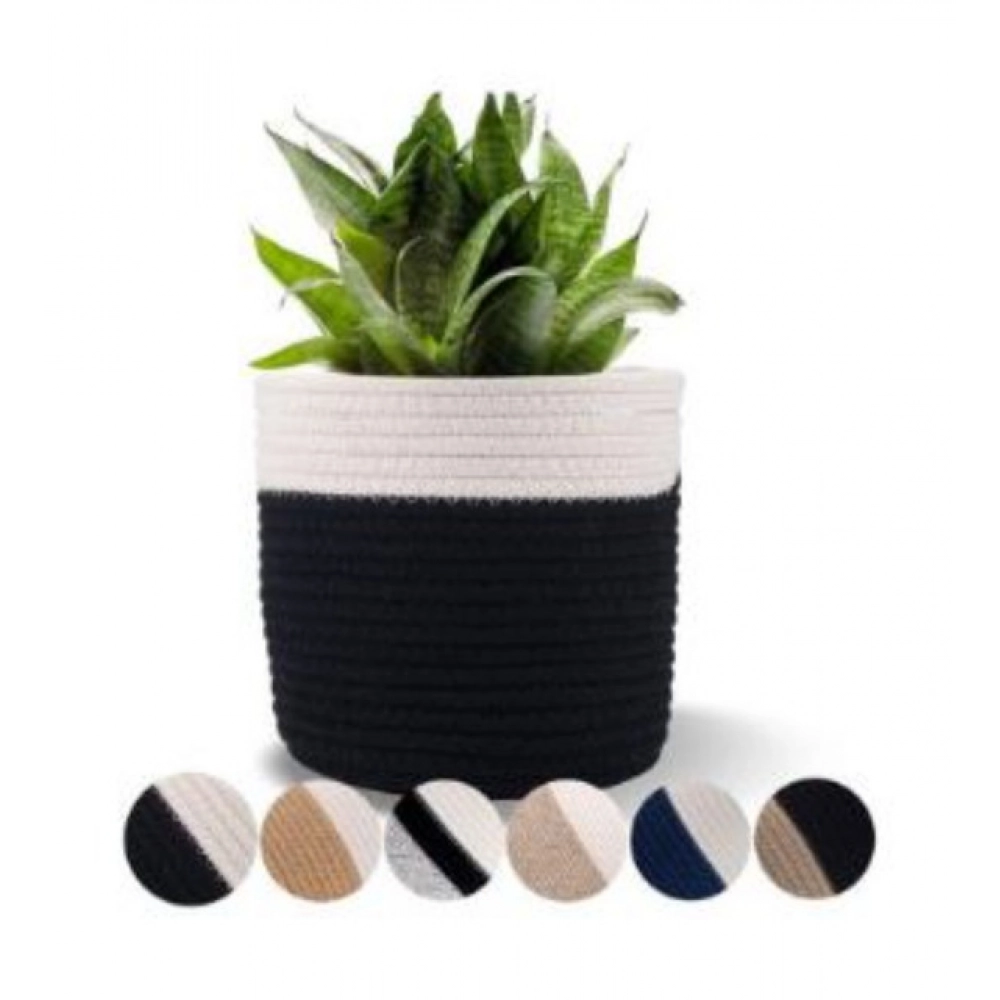 PID-66470-Cotton-Pack-Of-1-Flower-Pot-With-Out-Lid-White-Black-3-1000x1000-1.webp Cotton Flower Pot With Out Lid (White-Black) - Image 1