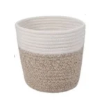 Cotton Flower Pot With Out Lid (White-Kidi) - Image 3