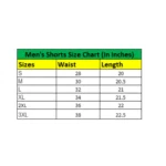 Men's Casual Cotton Striped Above knee Shorts (Black) - Image 5