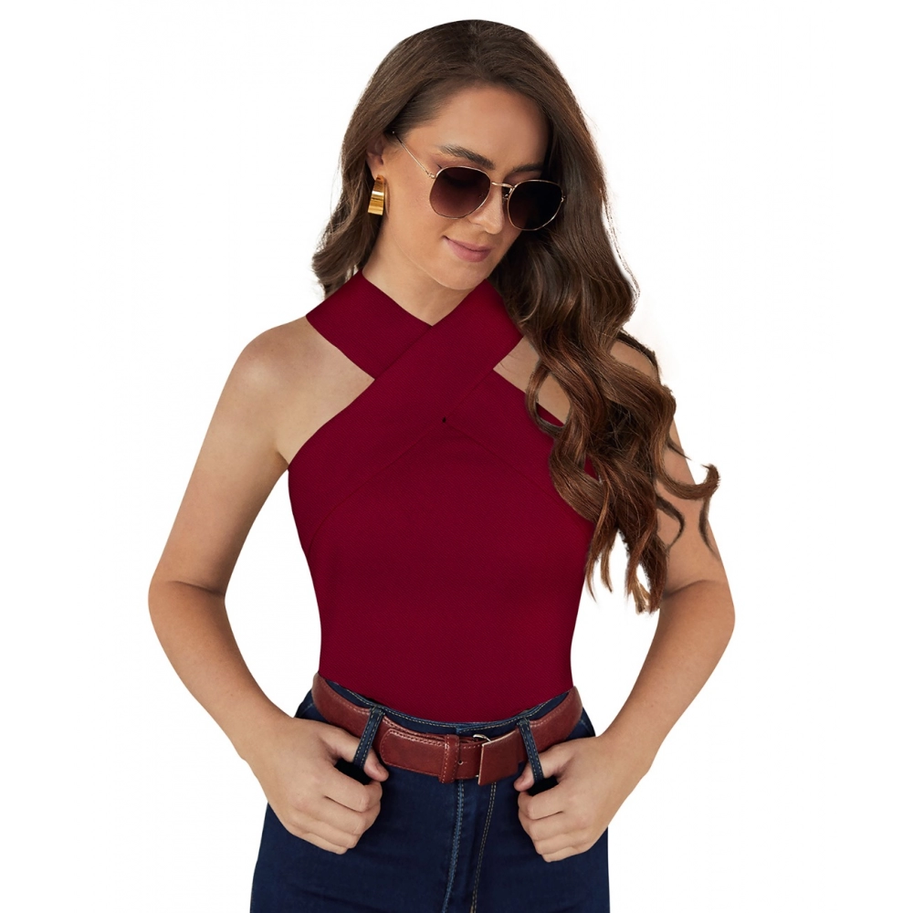 52181063646_b4b3463534_o_d-1000x1000-1.webp Women's Western Wear Hosiery T Shirts (Maroon) - Image 1