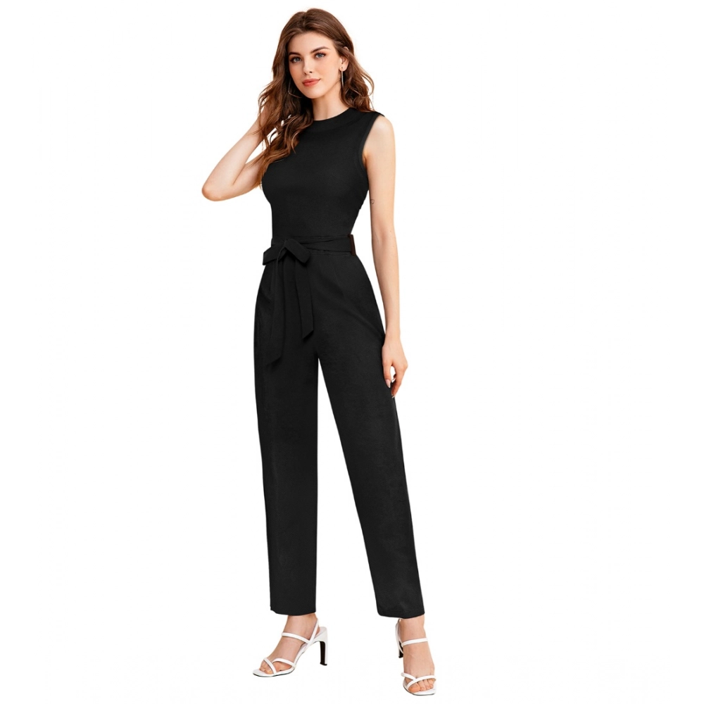 54163286144_58585a51b3_o_d-1000x1000-1.webp Women's Knitting stretchable Solid Round Neck Sleeveless Jumpsuit (Black) - Image 1