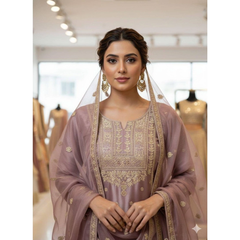 PID-66491-Women-s-Silk-Embroidered-3-4th-Sleeve-Round-Kurti-With-Sarara-and-Dupatta-Set-Purple-1-1000x1000-1.webp Women's Silk Embroidered 3/4th Sleeve Round Kurti With Sharara Pant and Dupatta Set (Purple) - Image 1