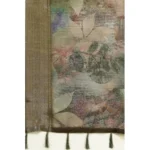 Women's Cotton Silk Printed Saree With Unstitched Blouse 5.5Mtr (Multicolor) - Image 3