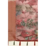 Women's Cotton Silk Printed Saree With Unstitched Blouse 5.5Mtr (Multicolor) - Image 2