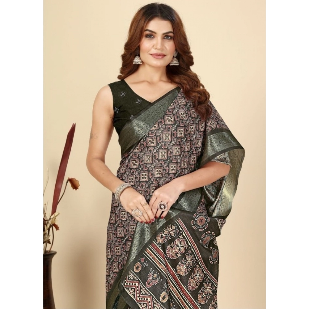 PID-66529-Women-s-Cotton-Blend-Printed-Saree-With-Unstitched-Blouse-5-5-Mtr-Black-1-1000x1000-1.webp Women's Cotton Blend Printed Saree With Unstitched Blouse 5.5Mtr (Black) - Image 1