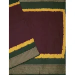 Women's Cotton Silk Solid Saree With Unstitched Blouse 5.5Mtr (Multicolor) - Image 4