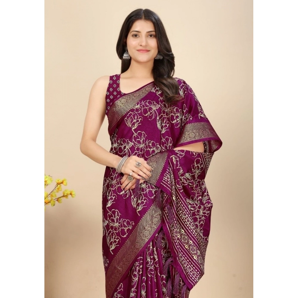 PID-66543-Women-s-Cotton-Silk-Floral-Printed-Saree-With-Unstitched-Blouse-5-5-Mtr-Purple-1-1000x1000-1.webp Women's Cotton Silk Floral Printed Saree With Unstitched Blouse 5.5Mtr (Wine) - Image 1