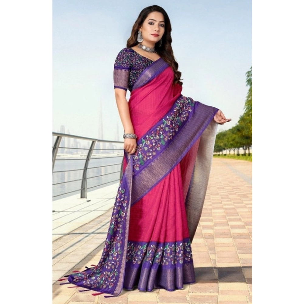 PID-66564-Women-s-Cotton-Silk-Printed-Saree-With-Unstitched-Blouse-5-5-Mtr-Multicolor-1-1000x1000-1.webp Women's Cotton Silk Printed Saree With Unstitched Blouse 5.5Mtr (Multicolor) - Image 1