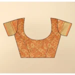 Women's Cotton Silk Floral Printed Saree With Unstitched Blouse 5.5Mtr (Multicolor) - Image 3