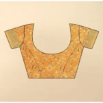 Women's Cotton Silk Floral Printed Saree With Unstitched Blouse 5.5Mtr (Purple) - Image 3