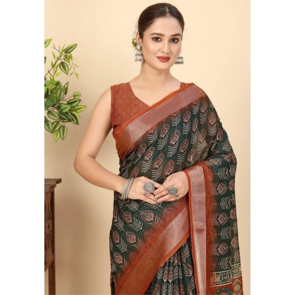 PID-66610-Women-s-Cotton-Silk-Printed-Saree-With-Unstitched-Blouse-5-5-Mtr-Multicolor-1-1000x1000-1.webp Women's Cotton Silk Printed Saree With Unstitched Blouse 5.5Mtr (Multicolor) - Image 1