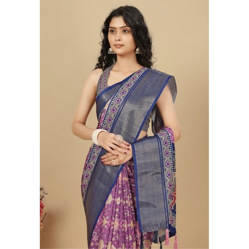 PID-66620-Women-s-Cotton-Silk-Printed-Saree-With-Unstitched-Blouse-5-5-Mtr-Purple-1-1000x1000-1.webp Women's Cotton Silk Printed Saree With Unstitched Blouse 5.5Mtr (Wine) - Image 1