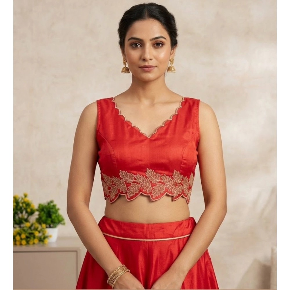PID-66643-Womens-Silk-Embroidered-Sweetheart-Neck-Sleeveless-Padded-Blouse-Red-Size-38-1-1000x1000-1.webp Women's Silk Embroidered Sweetheart Neck Sleeveless Readymade Padded Blouse (Red, Size 38) - Image 1