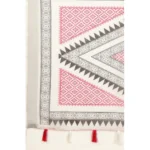Women's Linen Printed Saree With Unstitched Blouse 5.5Mtr (Multicolor) - Image 2