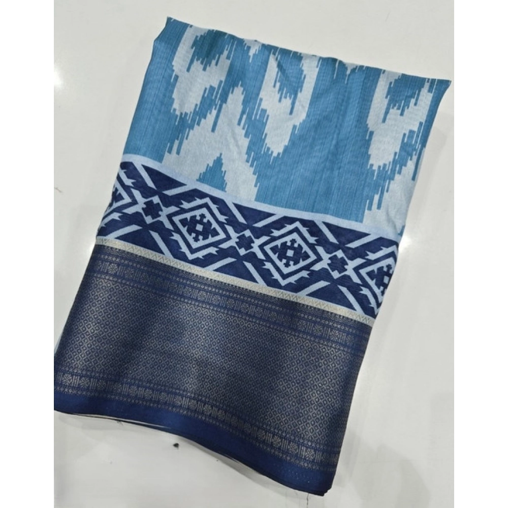 PID-66672-Women-s-Cotton-Silk-Printed-Saree-With-Unstitched-Blouse-5-5-Mtr-Blue-1-1000x1000-1.webp Women's Cotton Silk Printed Saree With Unstitched Blouse 5.5Mtr (Blue) - Image 1