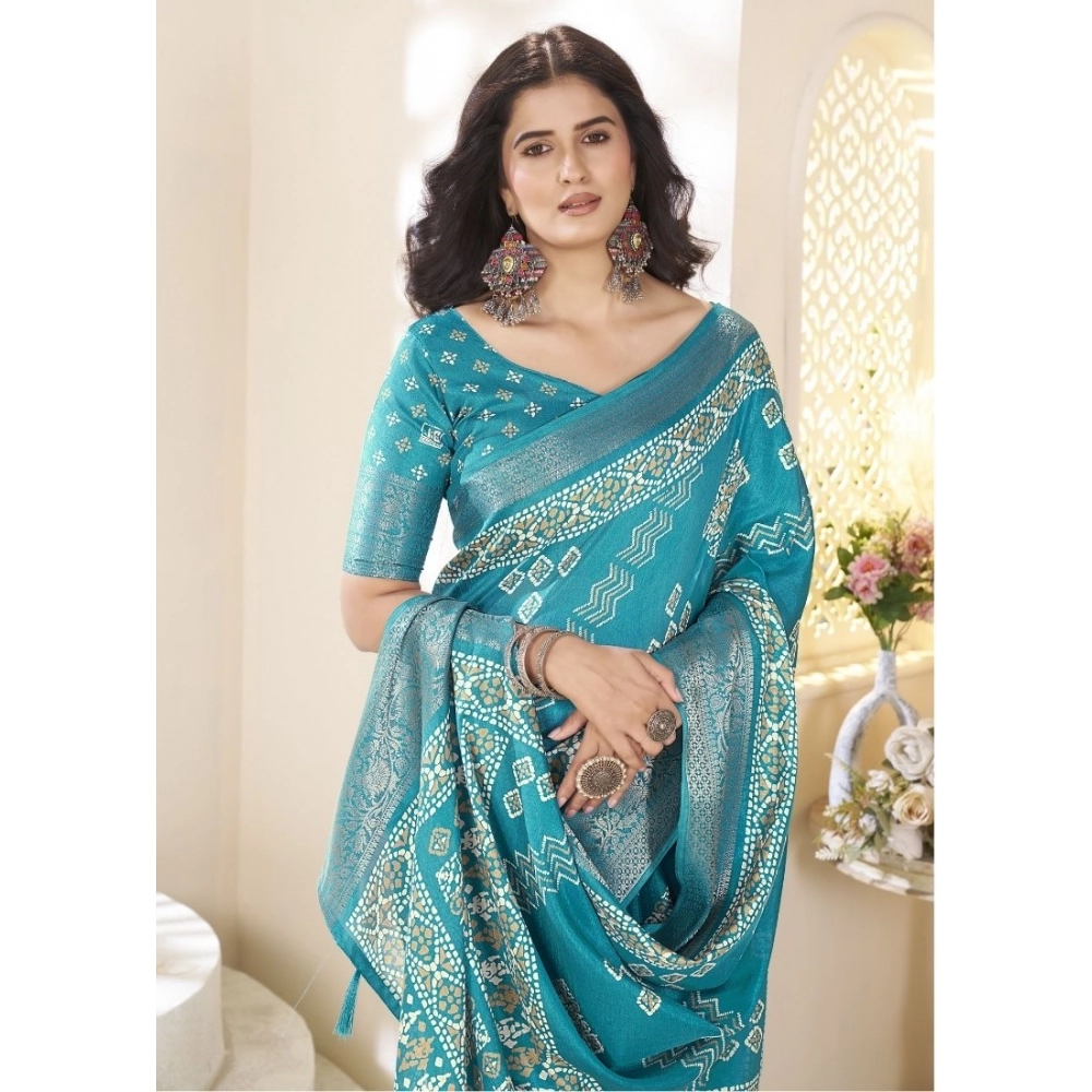 PID-66679-Women-s-Cotton-Silk-Printed-Saree-With-Unstitched-Blouse-5-5-Mtr-Rama-1-1000x1000-1.webp Women's Cotton Silk Printed Saree With Unstitched Blouse 5.5Mtr (Teal) - Image 1