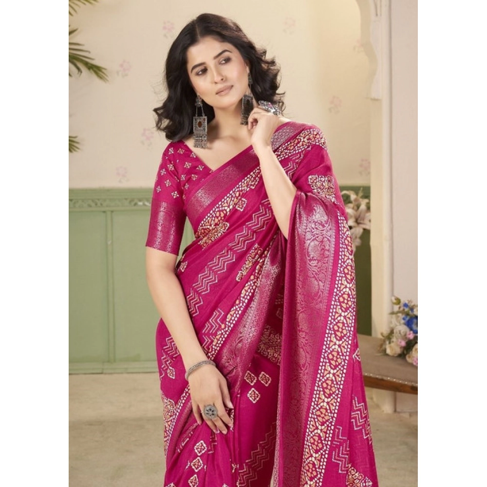 PID-66680-Women-s-Cotton-Silk-Printed-Saree-With-Unstitched-Blouse-5-5-Mtr-Pink-1-1000x1000-1.webp Women's Cotton Silk Printed Saree With Unstitched Blouse 5.5Mtr (Pink) - Image 1