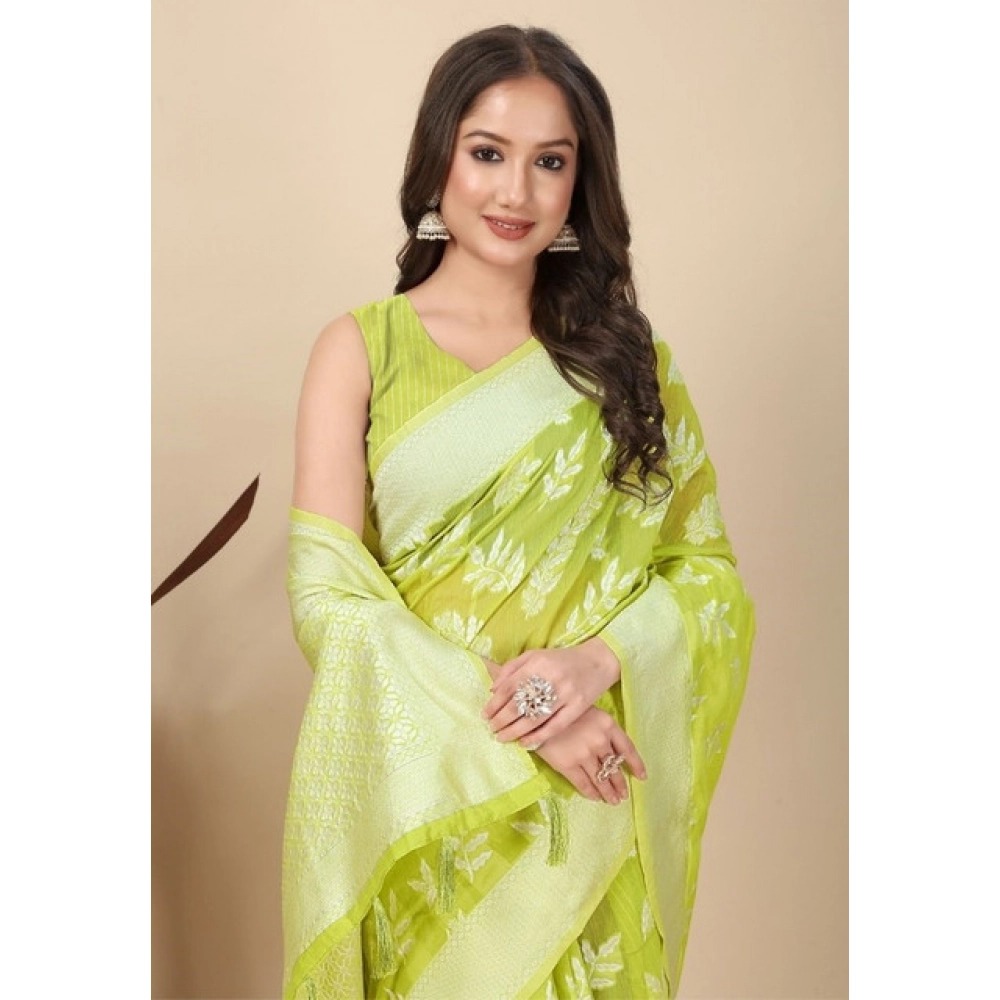 PID-66687-Women-s-Art-Silk-Jacquard-Printed-Saree-With-Unstitched-Blouse-5-5-Mtr-Light-Green-1-1000x1000-1.webp Women's Art Silk Jacquard Printed Saree With Unstitched Blouse 5.5Mtr (Light Green) - Image 1