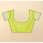 Women's Art Silk Jacquard Printed Saree With Unstitched Blouse 5.5Mtr (Light Green) - Image 3