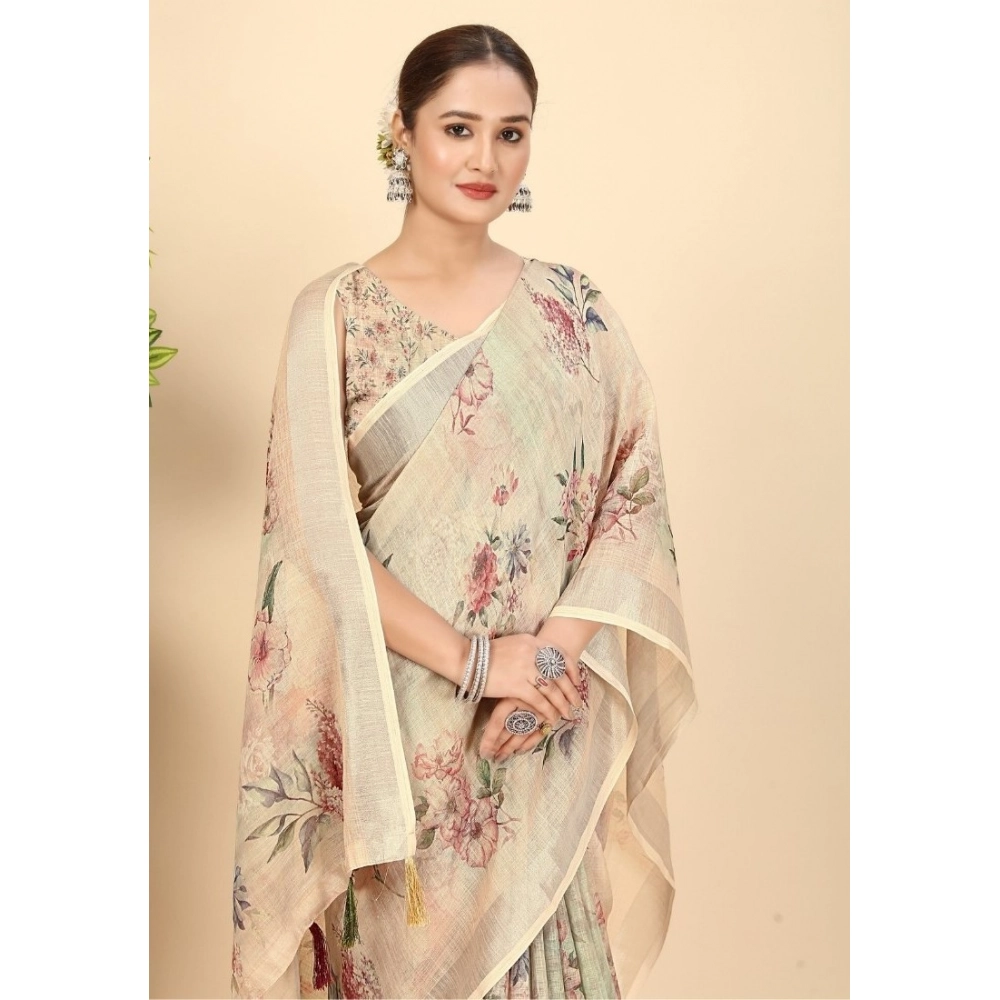 PID-66703-Women-s-Cotton-Silk-Floral-Printed-Saree-With-Unstitched-Blouse-5-5-Mtr-Peach-1-1000x1000-1.webp Women's Cotton Silk Floral Printed Saree With Unstitched Blouse 5.5Mtr (Cream) - Image 1