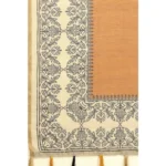 Women's Chanderi Printed Saree With Unstitched Blouse 5.5Mtr (Brown) - Image 2